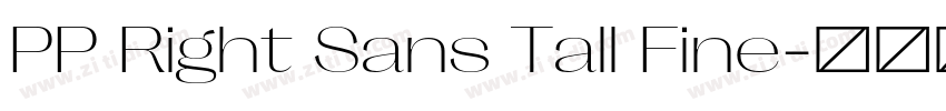 PP Right Sans Tall Fine字体转换